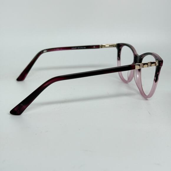 St. Moritz Pink Woman's Eyeglasses Frames 52-18-136 Ice 302 Full rim H18854 - Picture 4 of 7